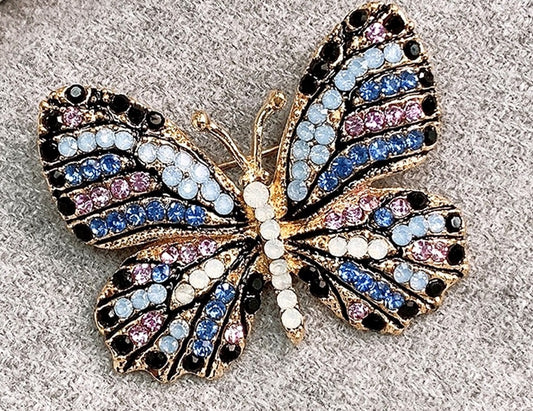 Blue Butterfly Brooch