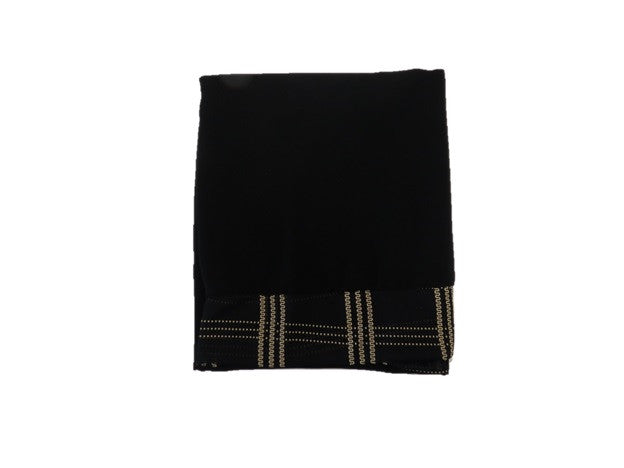 Black and Beige Printed Abaya - Chaddors