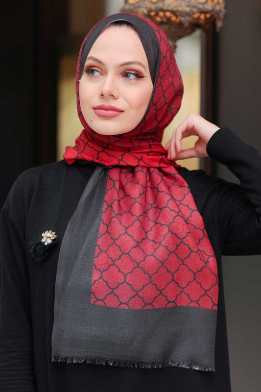 Imperial Pattern Turkish Hijab