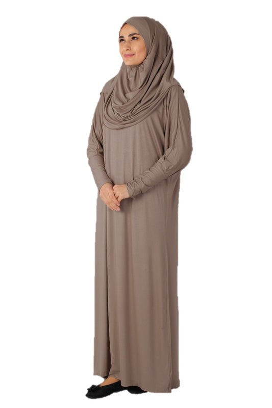 Beige Turkish Prayer Dress