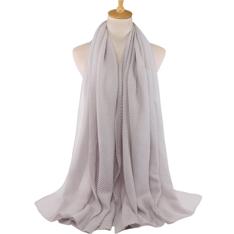 Crinkle Solid Hijab + - Chaddors