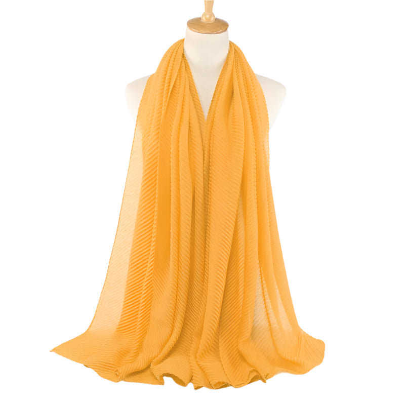 Crinkle Solid Hijab + - Chaddors