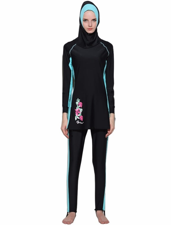 Turquoise Side Burkini - Chaddors