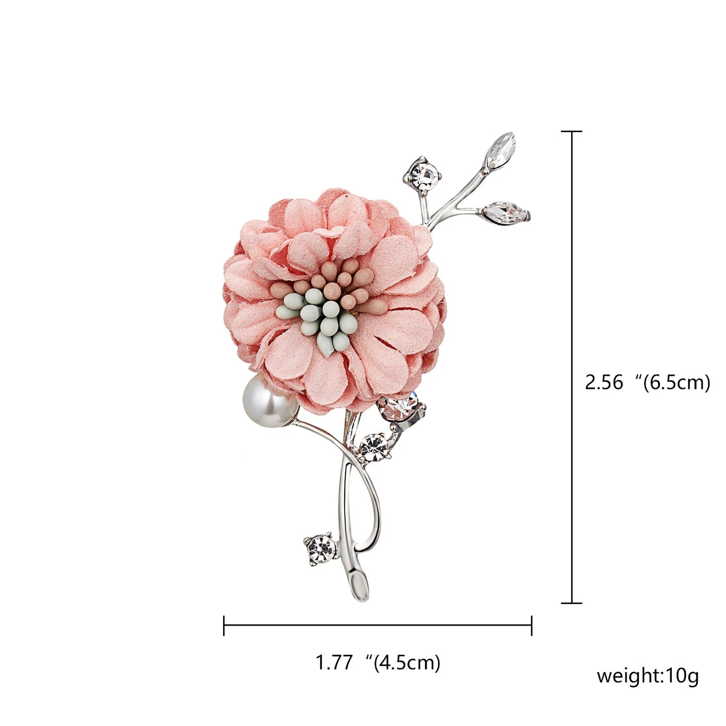 Peach Flower Brooch