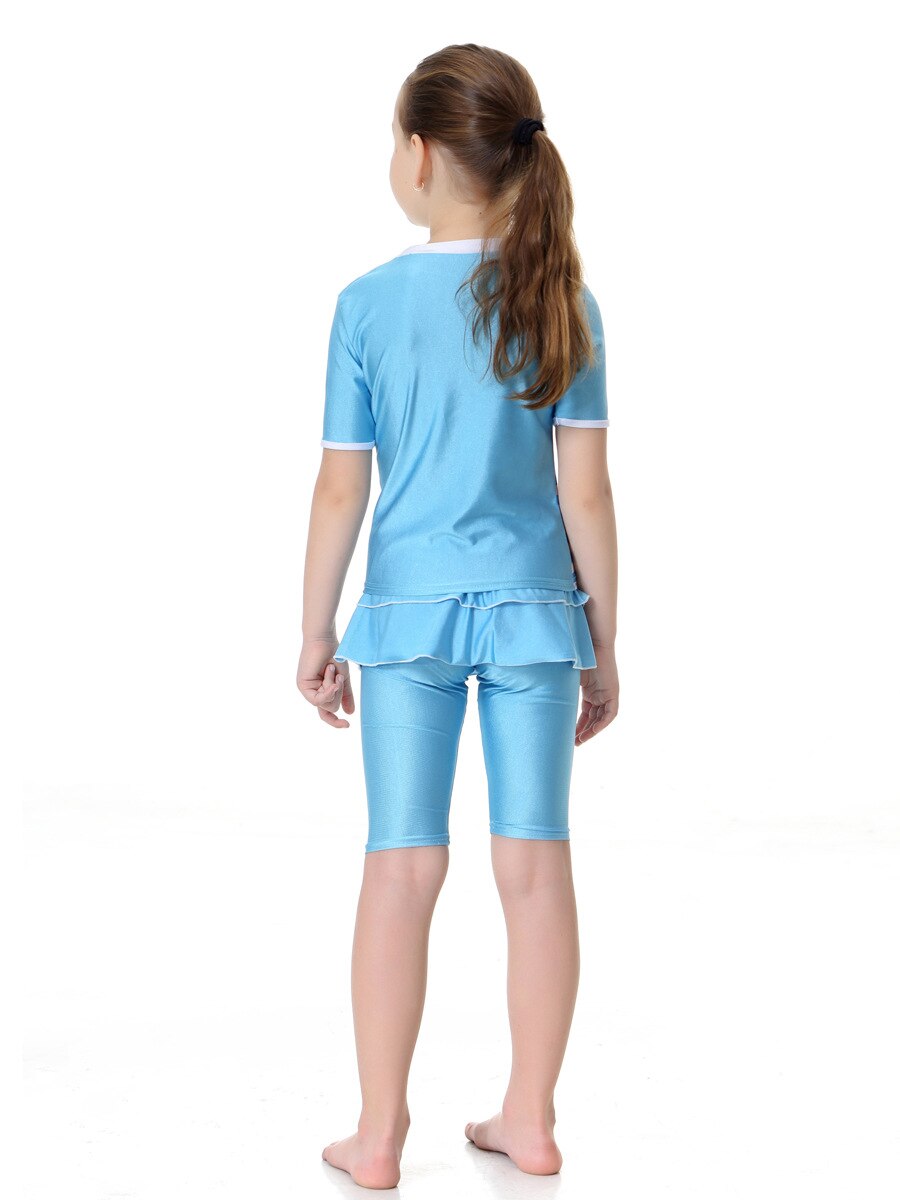 Blue Striped Girls Burkini