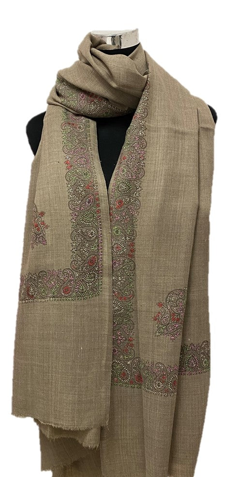 Ayesha Pure Pashmina Embroidered Shawl