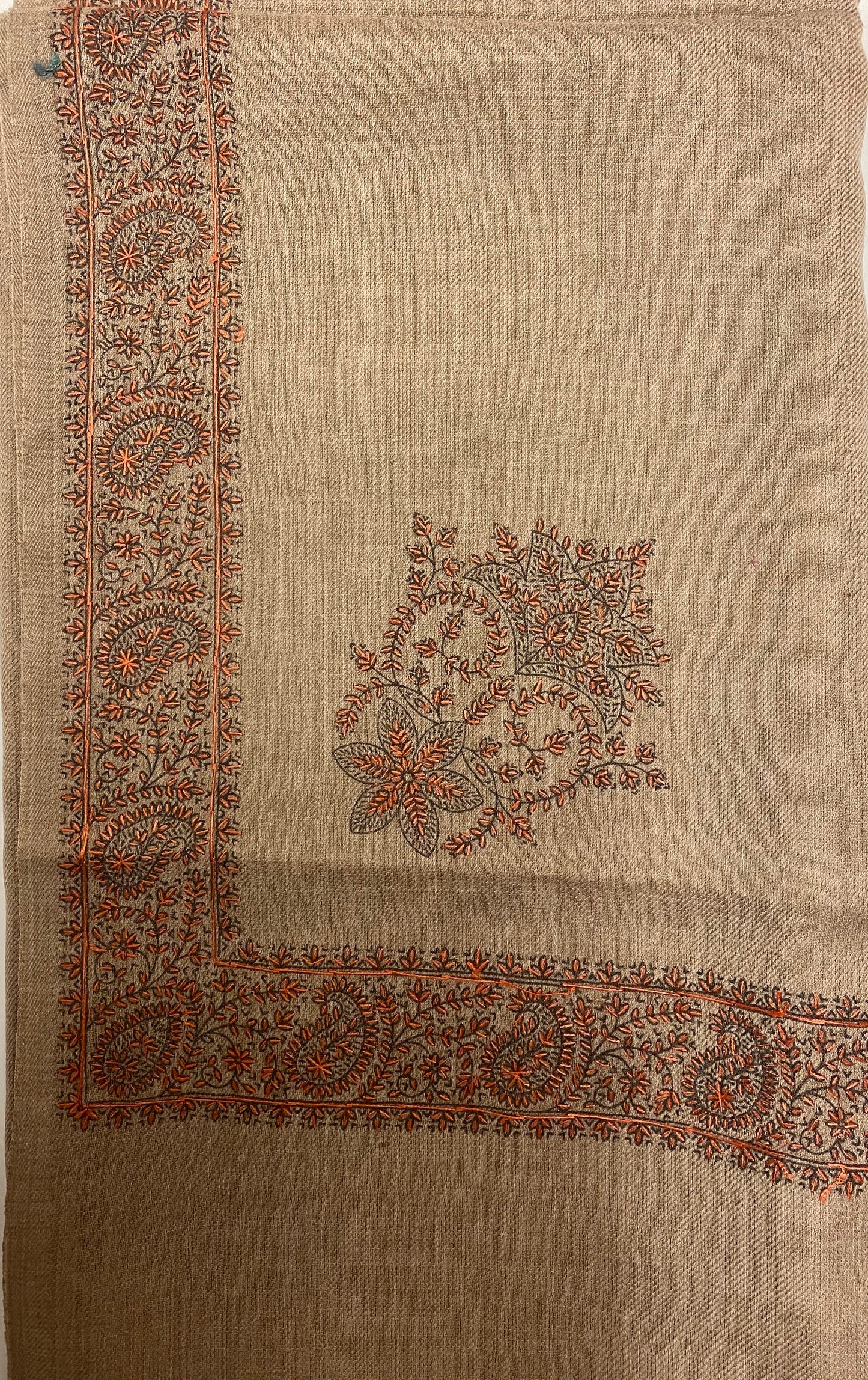 Azra Pure Pashmina Embroidered Shawl