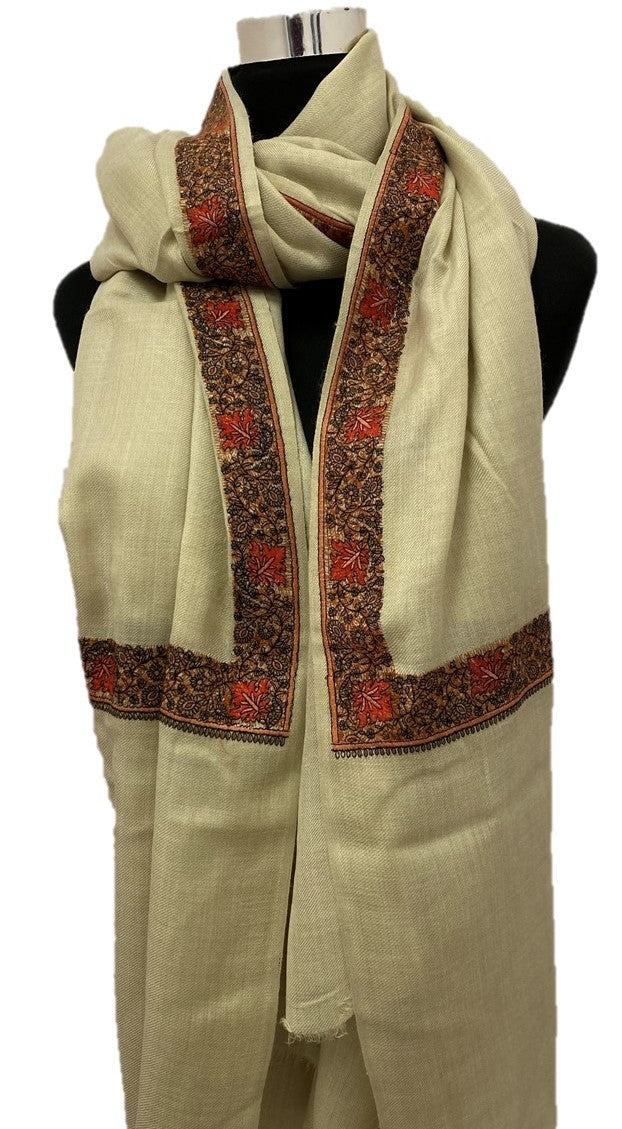 Imaan Pure Pashmina Embroidered Shawl