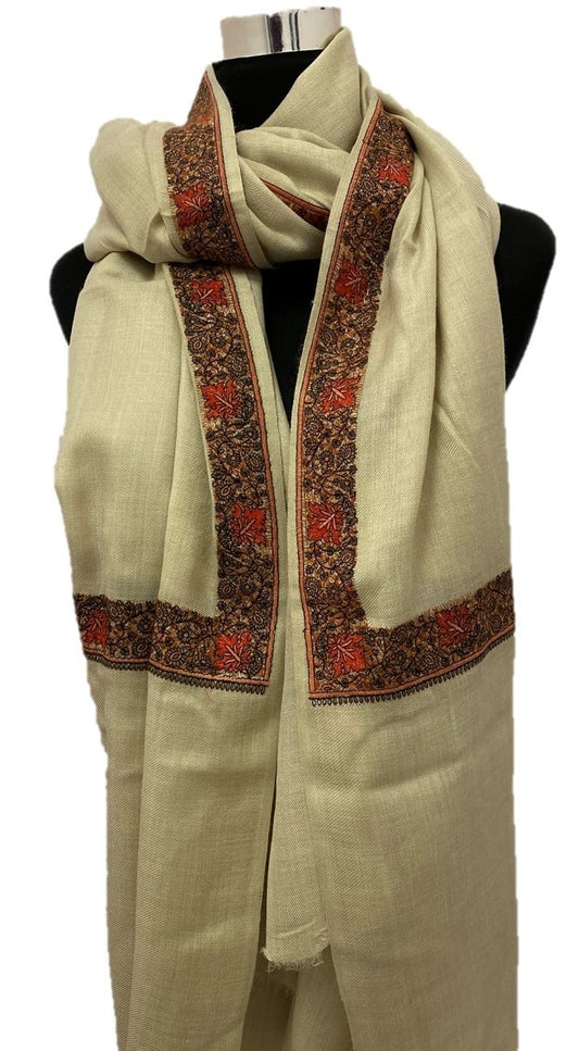 Imaan Pure Pashmina Embroidered Shawl