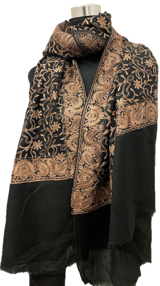 Hina Pure Pashmina Embroidered Shawl