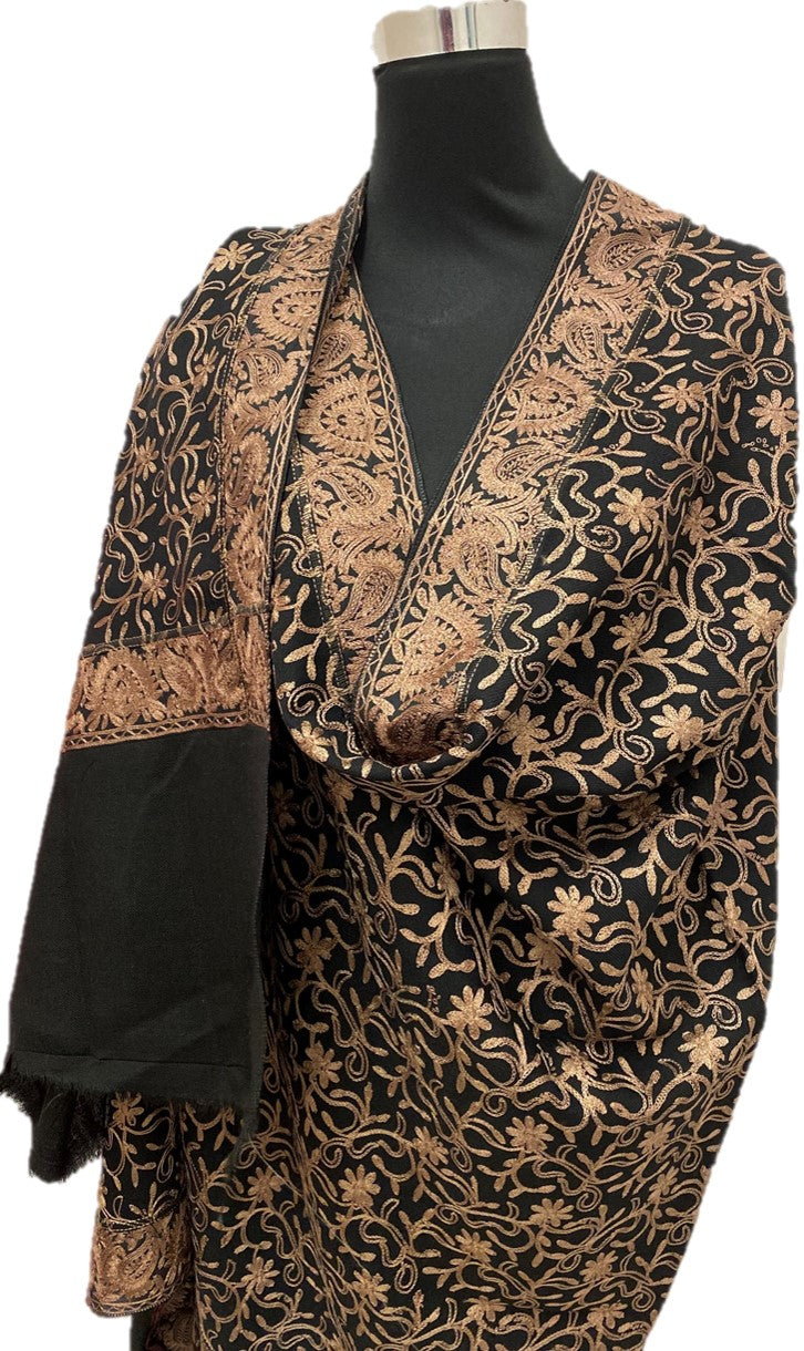 Hina Pure Pashmina Embroidered Shawl