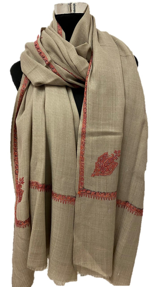 Tayyaba Pure Pashmina Embroidered Shawl