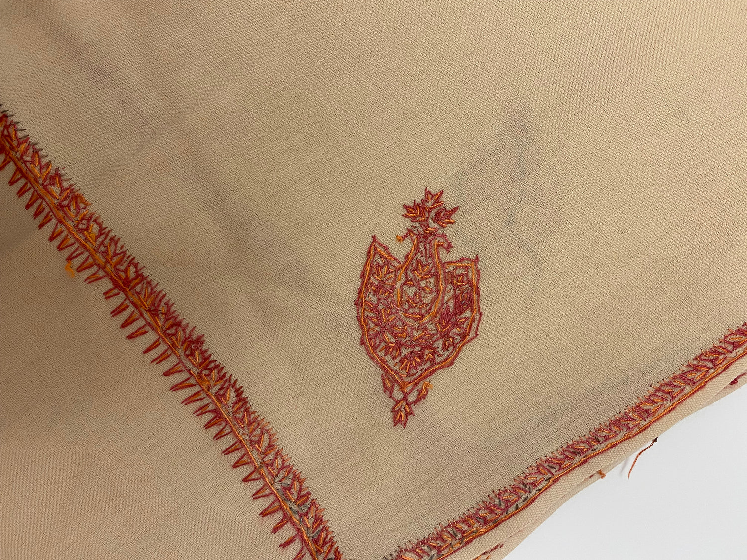 Tooba Pure Pashmina Embroidered Shawl - Chaddors