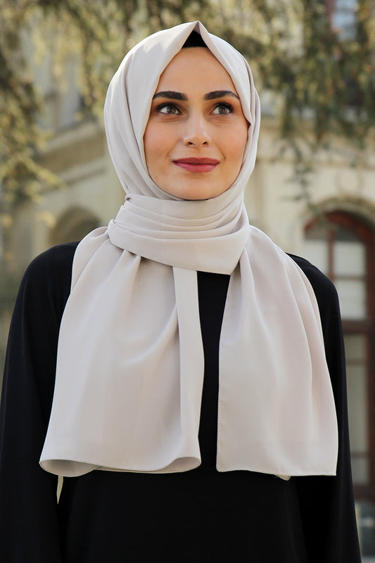 Beige Medina Silk Hijab