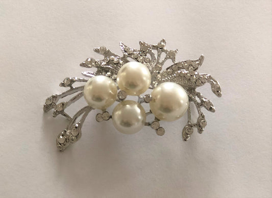 Silver Bouquet Brooch - Chaddors