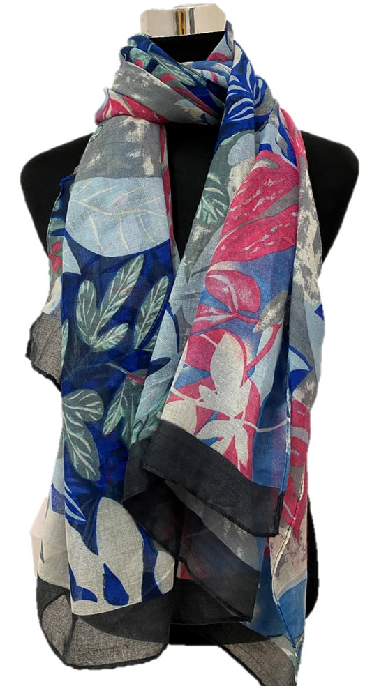 Blues Viscose Printed - Chaddors