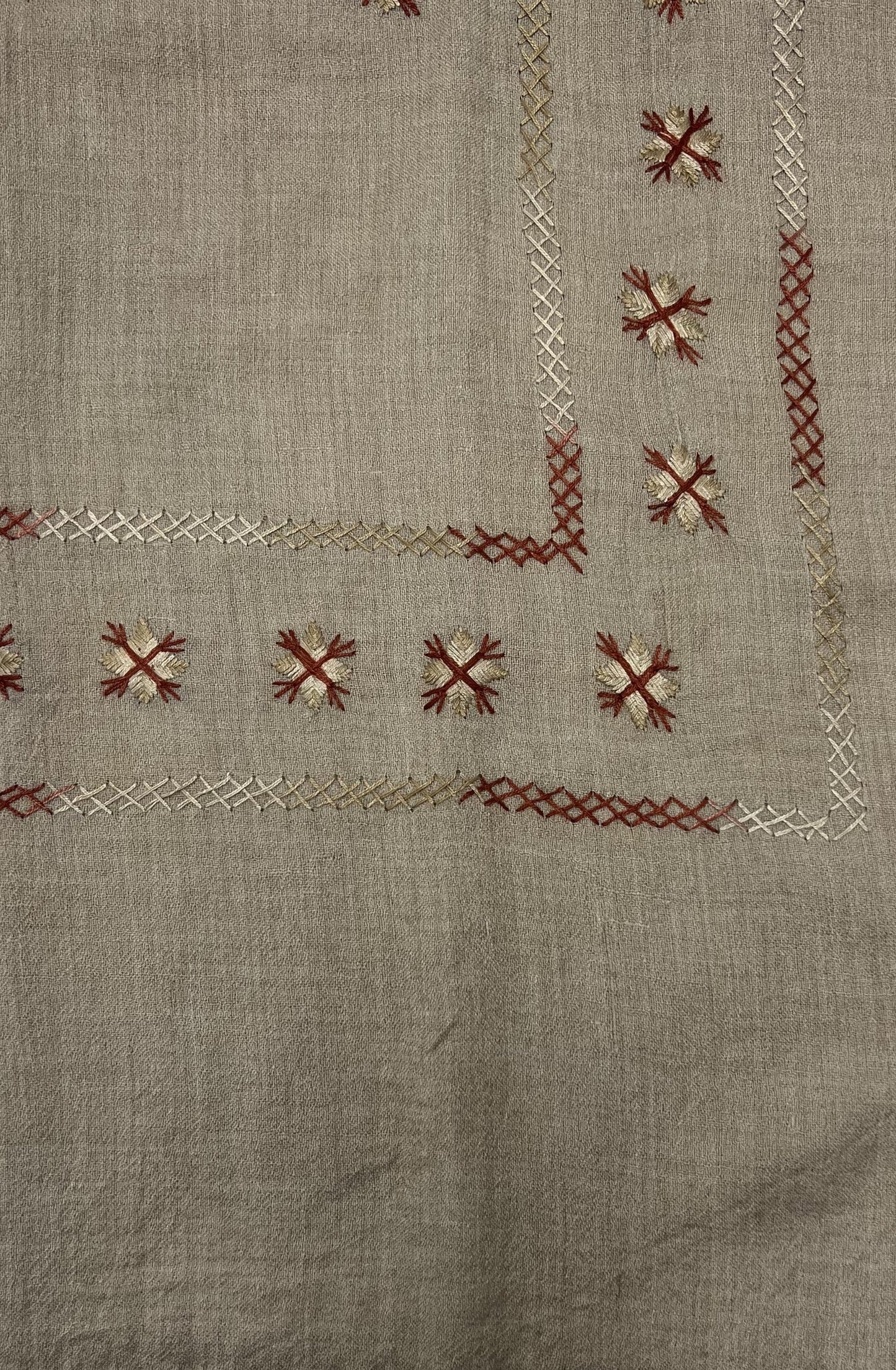 Hand Embroidered Wool Scarves