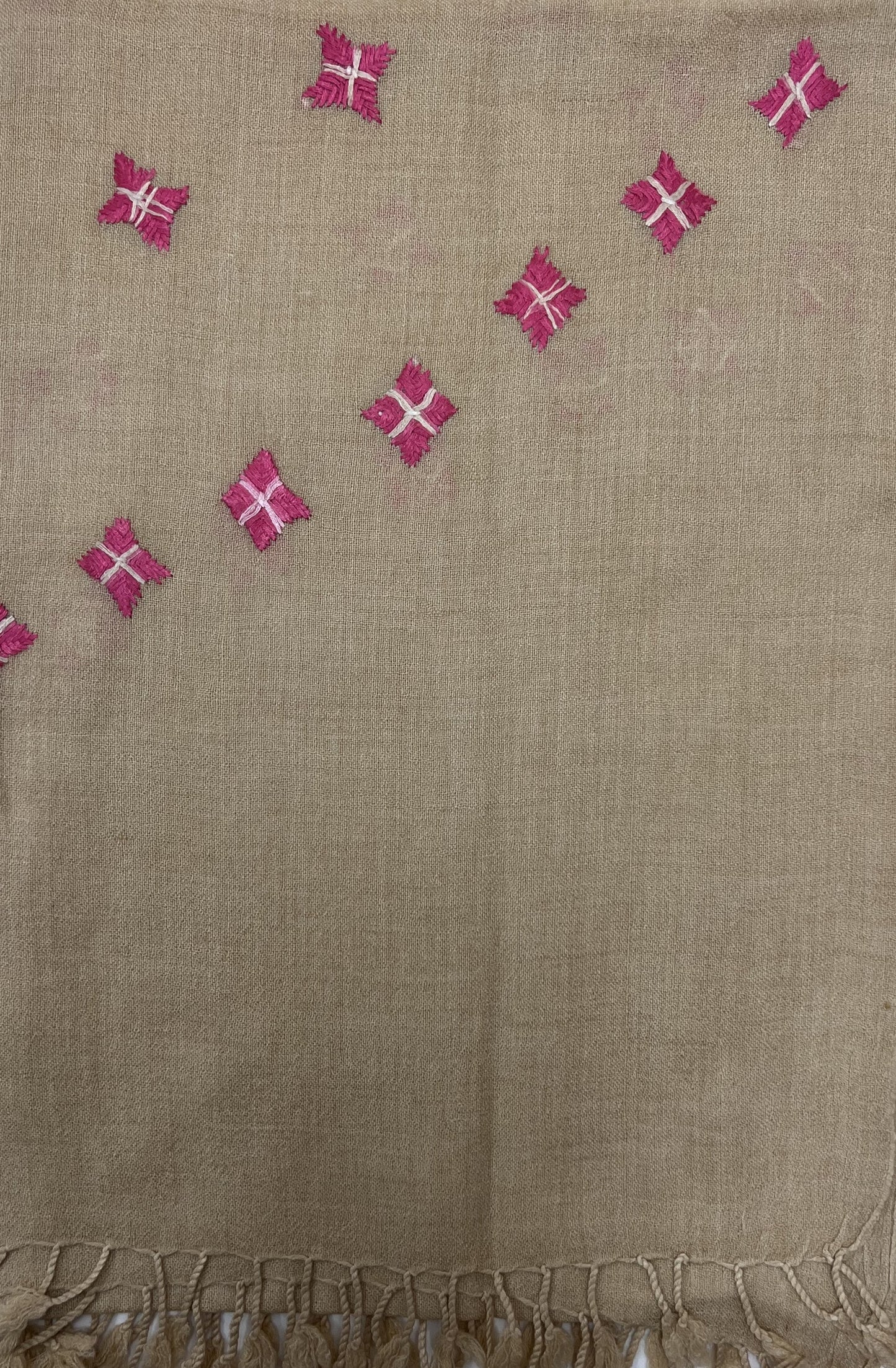 Hand Embroidered Wool Scarves