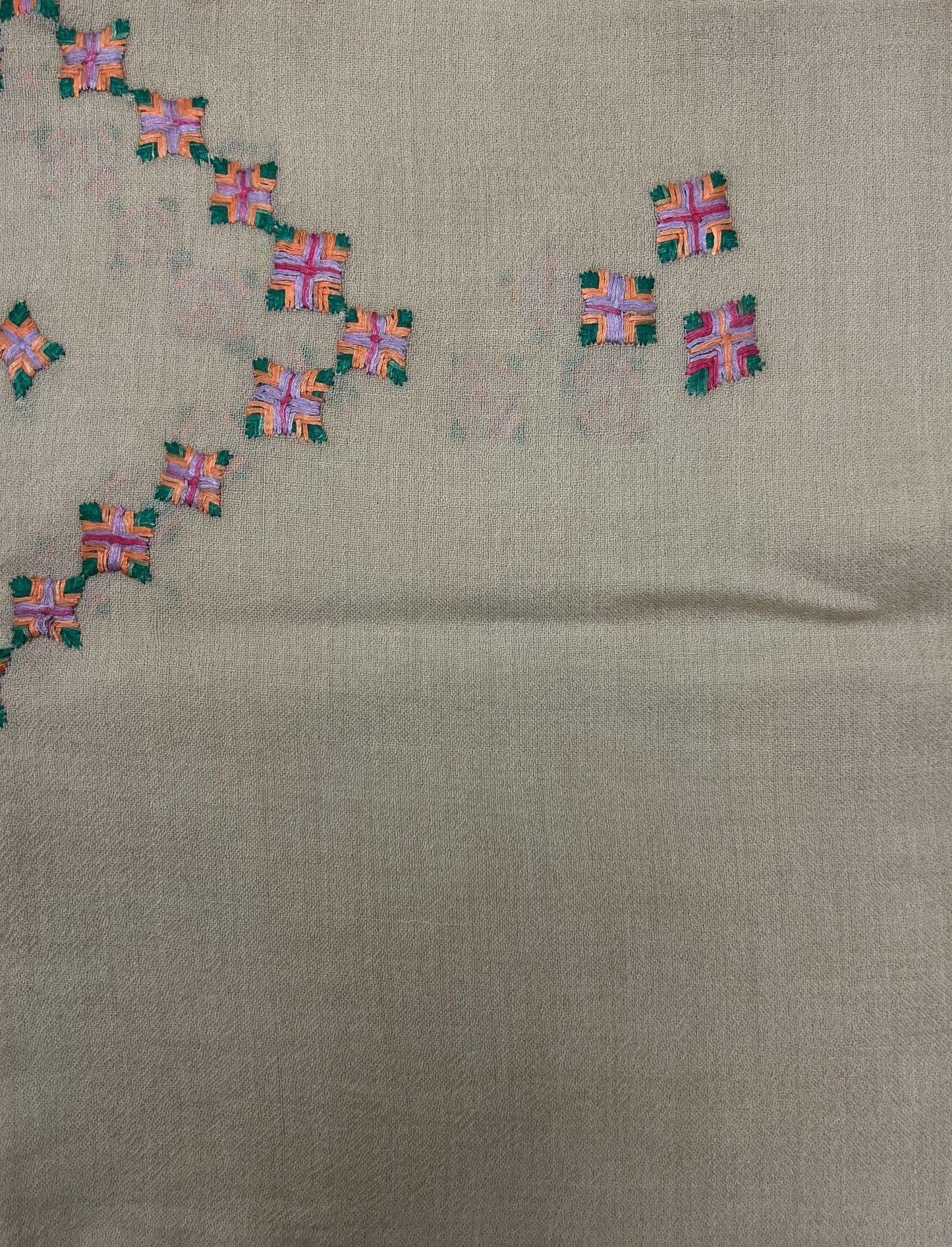 Hand Embroidered Wool Scarves