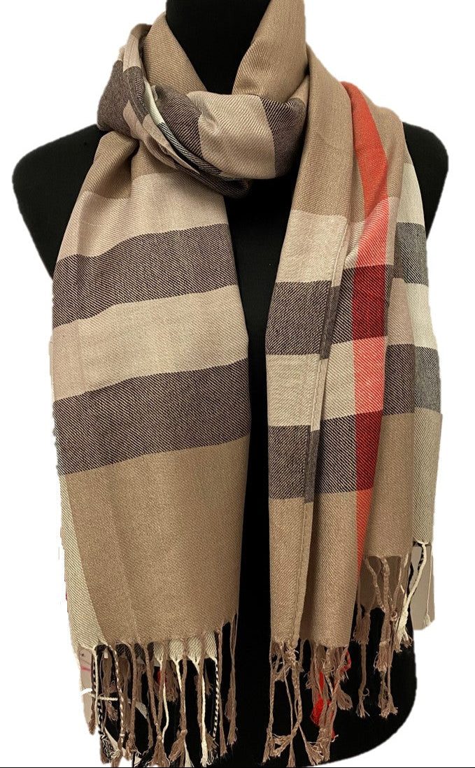 Taupe Burbs Scarf
