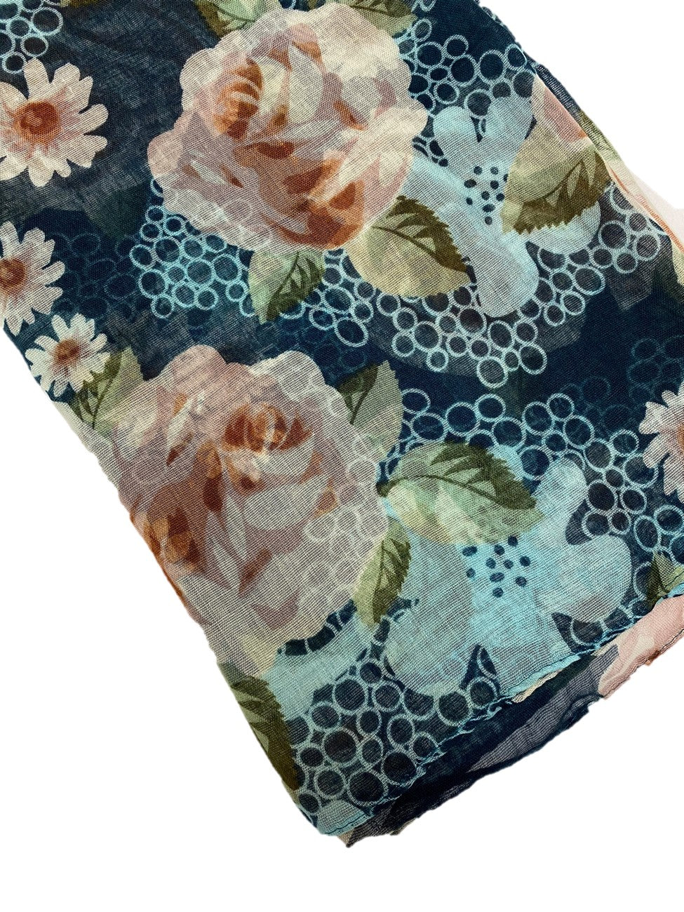 Teal Viscose Printed - Chaddors