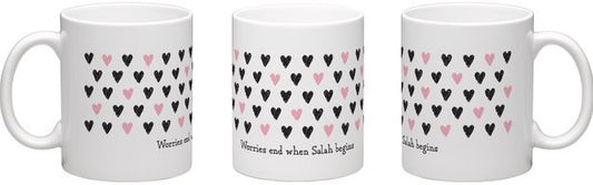 Worries End when Salah Begins Mug - Chaddors