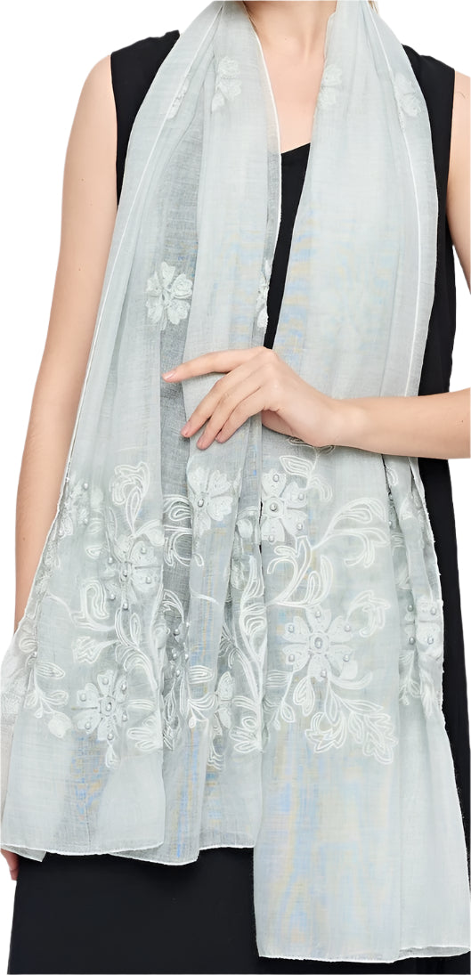 Self Embroidered Hijab + - Chaddors