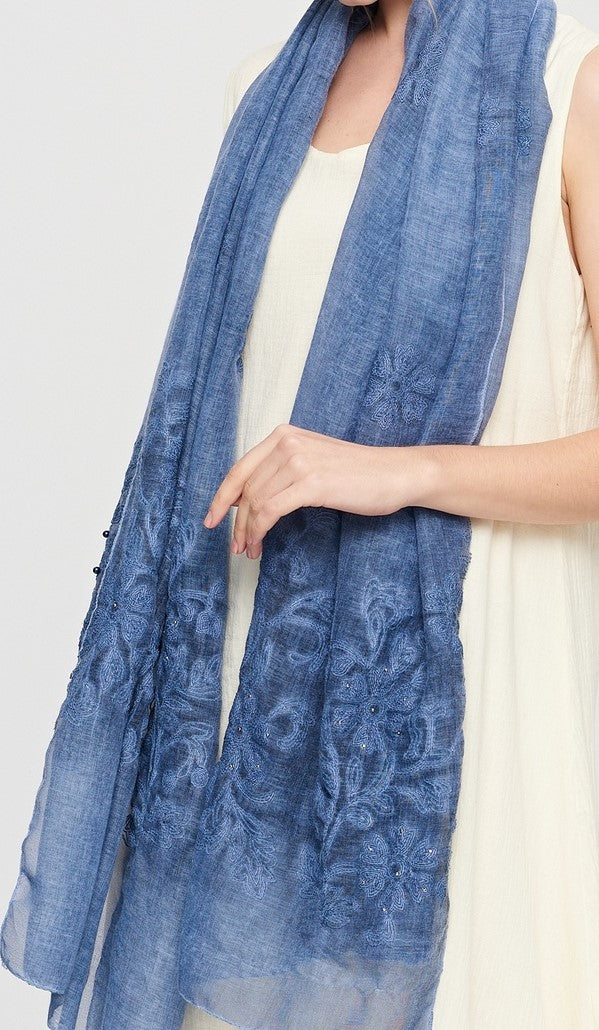 Self Embroidered Hijab + - Chaddors