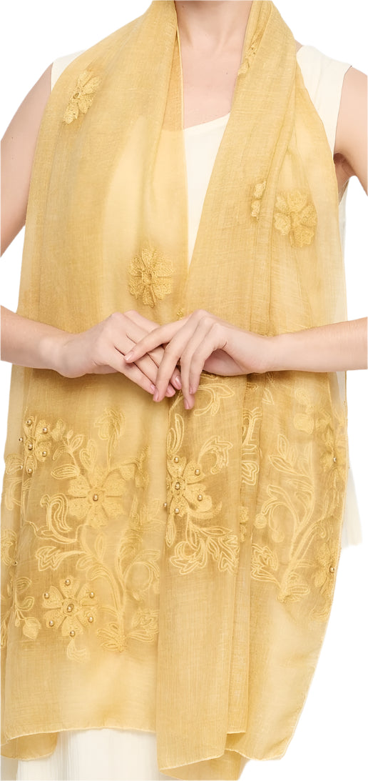 Self Embroidered Hijab + - Chaddors