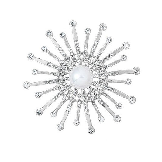 Sun Silver Brooch