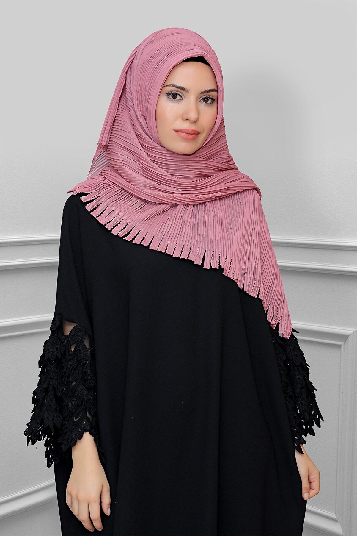 Tea Pink Made Up Hijabs - Chaddors
