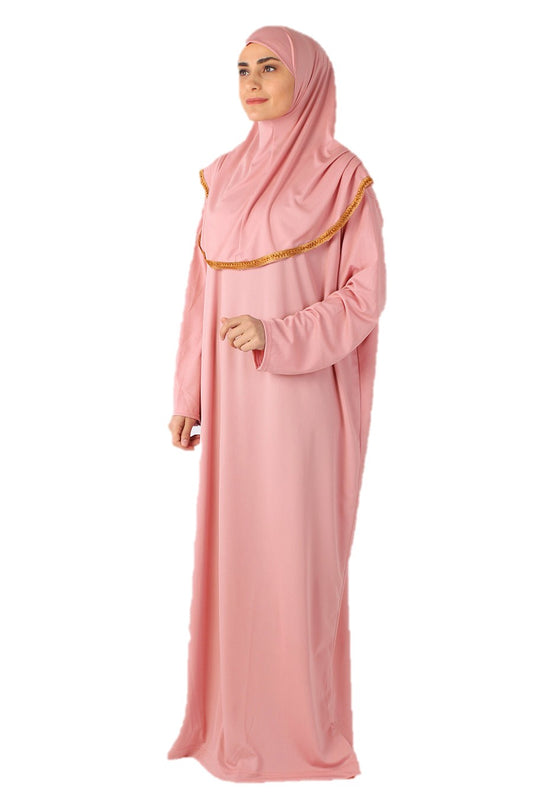 Lt Pink with Lace Turkish Prayer Dress