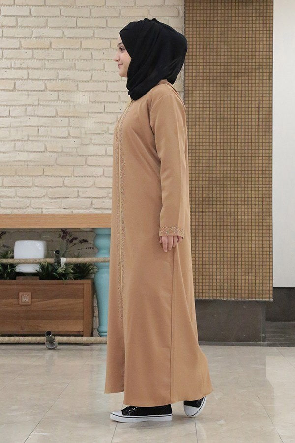 Gold Hooded Girls Abaya - Chaddors