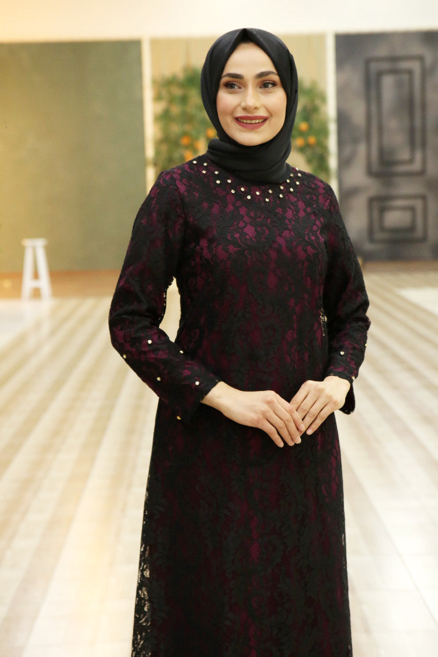 Emaan Lace Turkish Dress