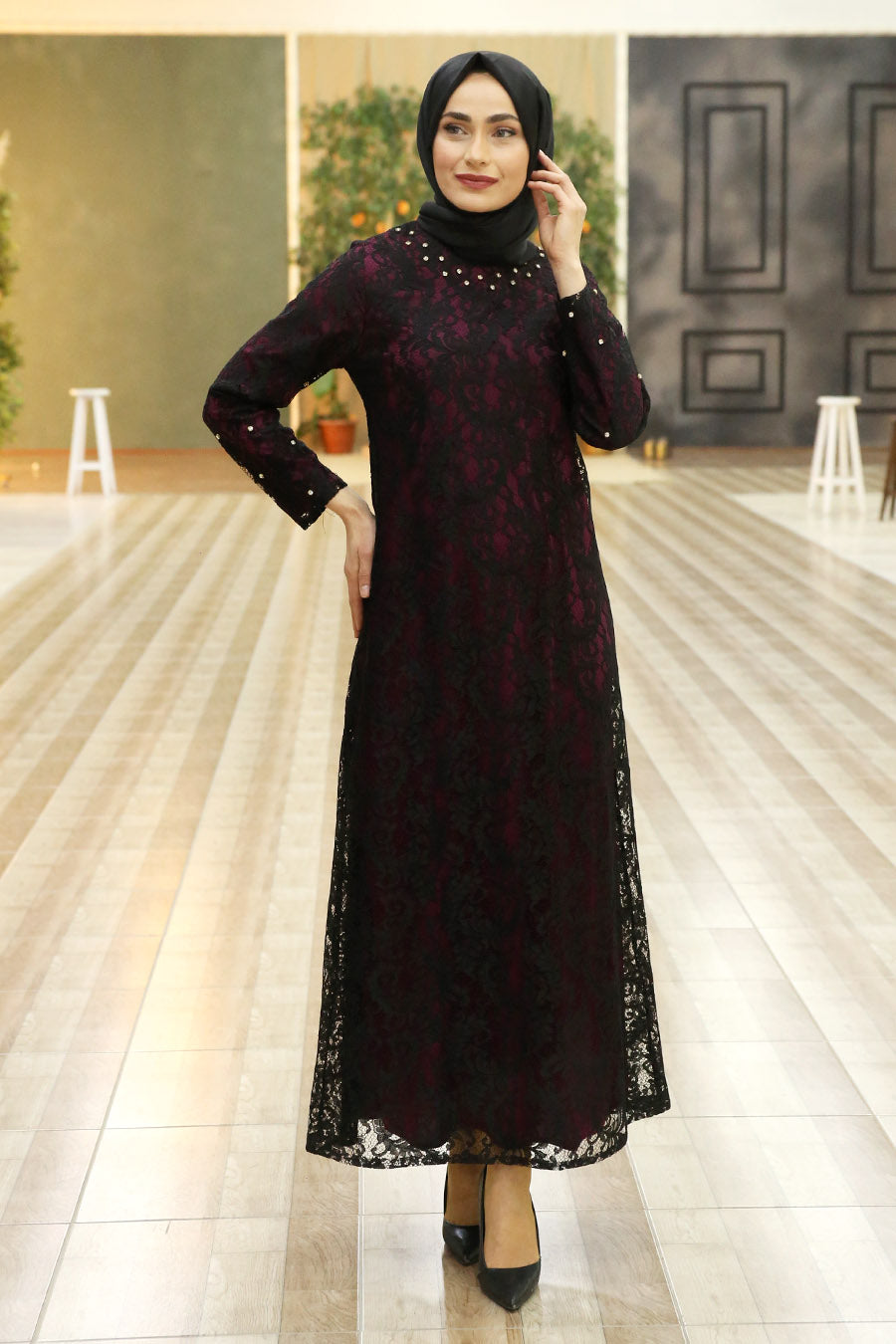 Emaan Lace Turkish Dress