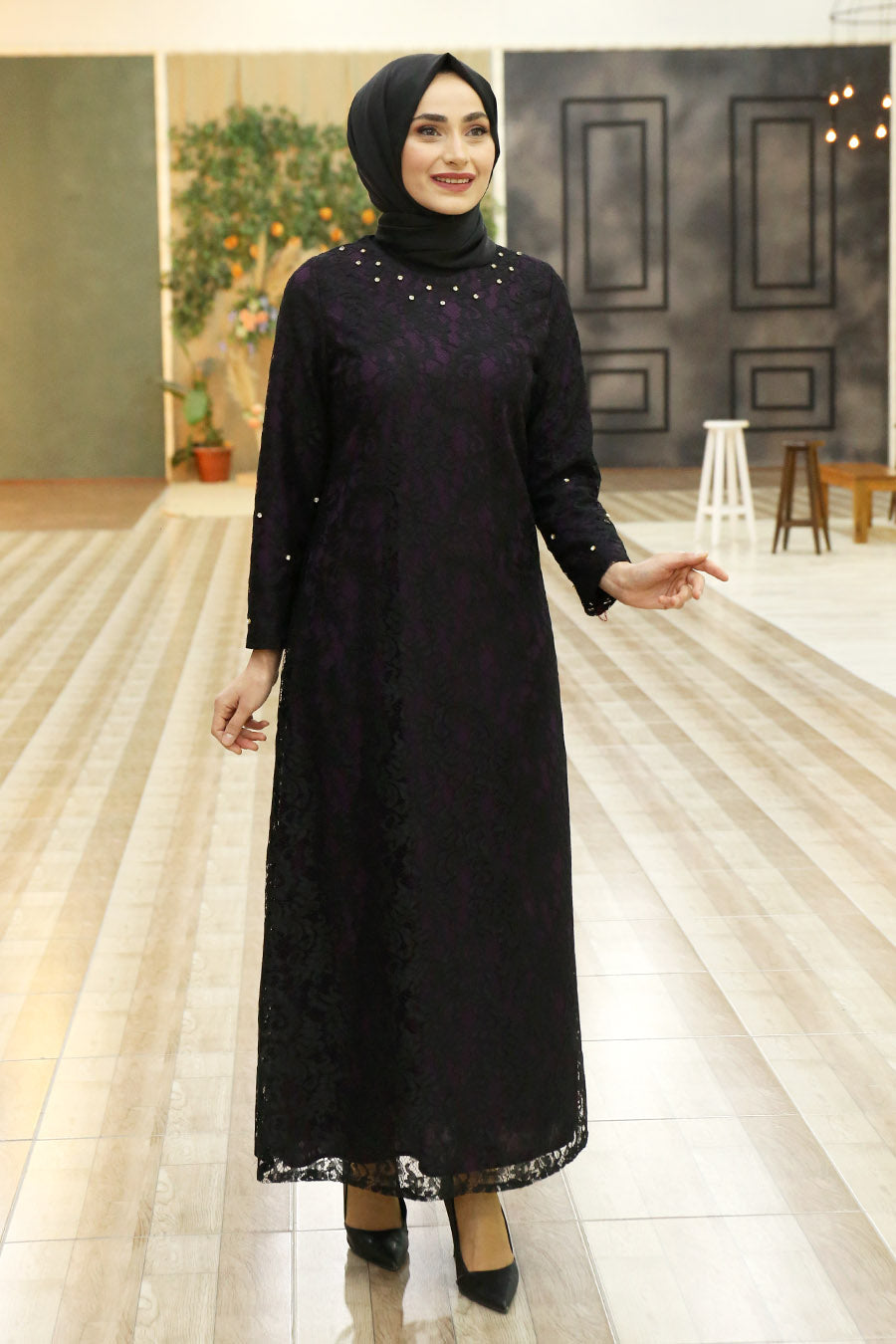 Hina Lace Turkish Dress