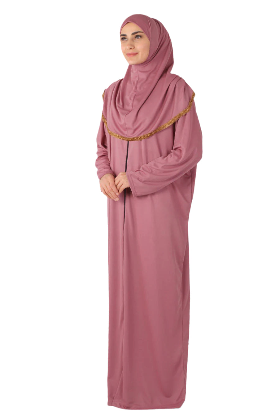 pink prayer dress Light Pink Prayer Dress Haadiyaas