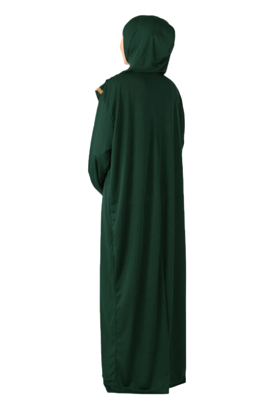 Dark Green with Lace Turkish Prayer Dress