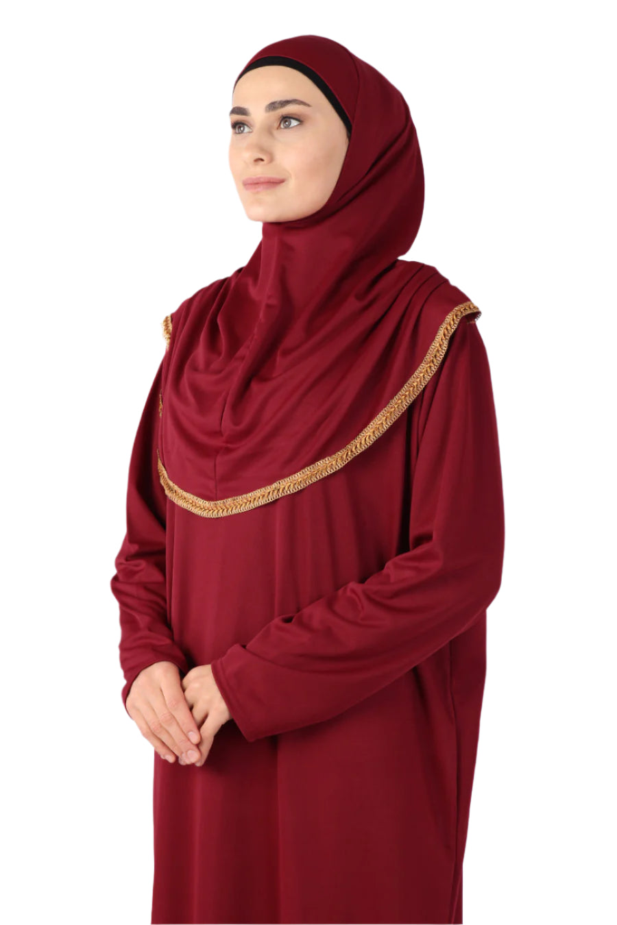 Rouge with Lace Turkish Prayer Dress