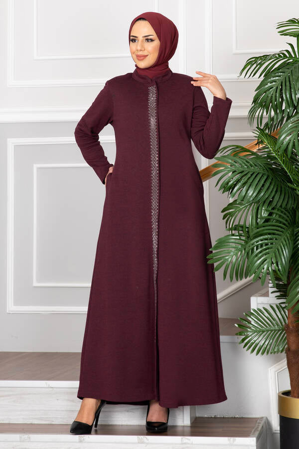 Studs Detail Turkish Abaya - Chaddors