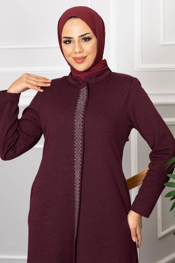 Studs Detail Turkish Abaya - Chaddors