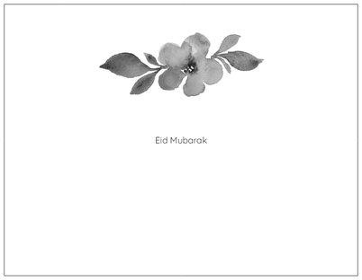 Yellow Flowers Eid Card